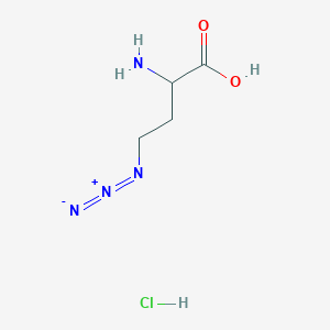 molecular formula C4H9ClN4O2 B13702160 4-Azido-L-homoalanine hydrochloride 