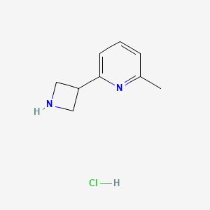 molecular formula C9H13ClN2 B13702169 2-(3-Azetidinyl)-6-methylpyridine Hydrochloride 