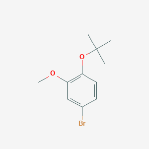 molecular formula C11H15BrO2 B13702183 5-Bromo-2-(tert-butoxy)anisole 