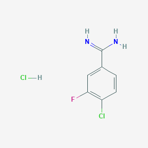 4-Chloro-3-fluorobenzimidamide Hydrochloride