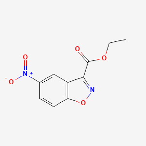 molecular formula C10H8N2O5 B13702217 Ethyl 5-nitrobenzo[d]isoxazole-3-carboxylate 