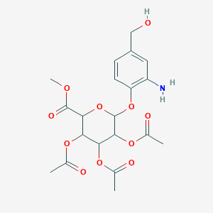 2-Amino-4-(hydroxymethyl)phenyl methyl 2,3,4-tri-O-acetyl-beta-D-glucopyranosiduronate