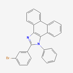 molecular formula C27H17BrN2 B13702256 2-(3-Bromophenyl)-1-phenyl-1H-phenanthro[9,10-d]imidazole 