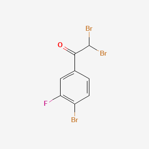 2,2-Dibromo-1-(4-bromo-3-fluorophenyl)ethanone