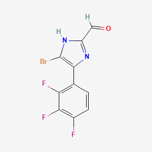 molecular formula C10H4BrF3N2O B13702263 5-Bromo-4-(2,3,4-trifluorophenyl)imidazole-2-carbaldehyde 