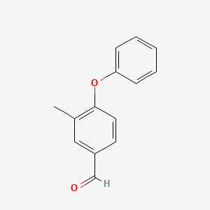 molecular formula C14H12O2 B1370227 3-甲基-4-苯氧基苯甲醛 CAS No. 191284-77-2