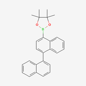 4,4,5,5-tetramethyl-2-(4-naphthalen-1-ylnaphthalen-1-yl)-1,3,2-dioxaborolane