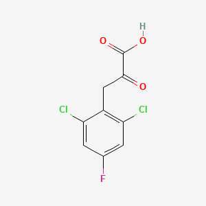 3-(2,6-Dichloro-4-fluorophenyl)-2-oxopropanoic acid