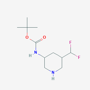 (3R,5S)-3-(Boc-amino)-5-(difluoromethyl)piperidine