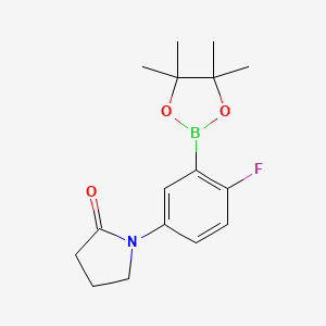 2-Fluoro-5-(2-oxo-1-pyrrolidinyl)phenylboronic Acid Pinacol Ester