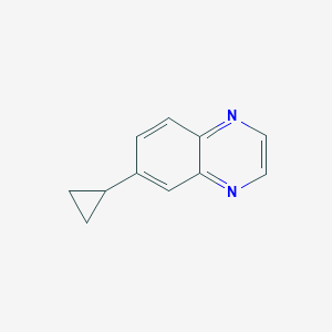 molecular formula C11H10N2 B13702311 6-Cyclopropylquinoxaline 