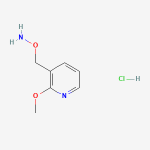 molecular formula C7H11ClN2O2 B13702325 O-((2-Methoxypyridin-3-yl)methyl)hydroxylamine hydrochloride 