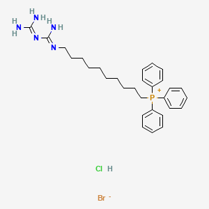 (10-(3-Carbamimidoylguanidino)decyl)triphenylphosphonium bromide hydrochloride