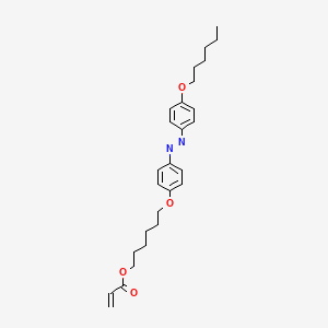 molecular formula C27H36N2O4 B13702342 6-[4-(4-Hexyloxyphenylazo)phenoxy]hexyl acrylate 