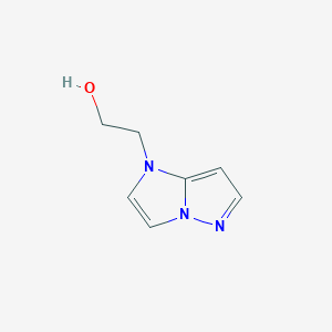 molecular formula C7H9N3O B1370235 2-(1H-imidazo[1,2-b]pyrazol-1-yl)ethan-1-ol 