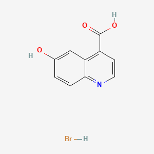 molecular formula C10H8BrNO3 B13702359 6-Hydroxyquinoline-4-carboxylic acid hydrobromide 