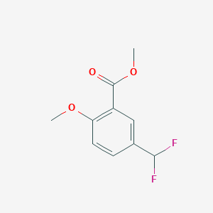 molecular formula C10H10F2O3 B13702380 Methyl 5-(Difluoromethyl)-2-methoxybenzoate 