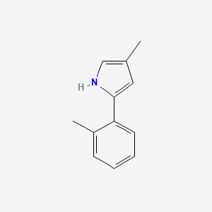 molecular formula C12H13N B13702389 4-Methyl-2-(o-tolyl)pyrrole 