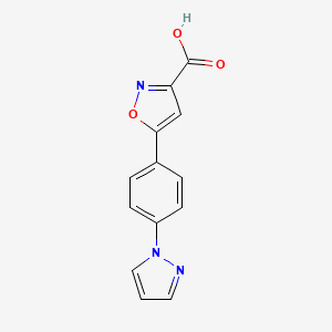 5-[4-(1-Pyrazolyl)phenyl]isoxazole-3-carboxylic Acid