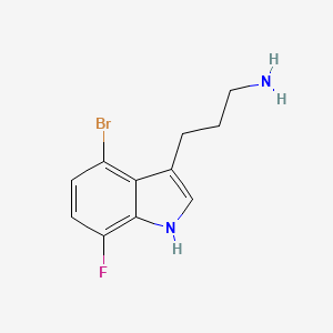 3-(4-Bromo-7-fluoro-3-indolyl)-1-propanamine