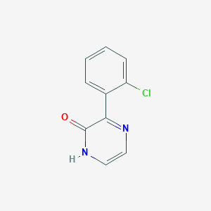 molecular formula C10H7ClN2O B13702440 3-(2-Chlorophenyl)pyrazin-2(1H)-one 