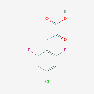 3-(4-Chloro-2,6-difluorophenyl)-2-oxopropanoic acid