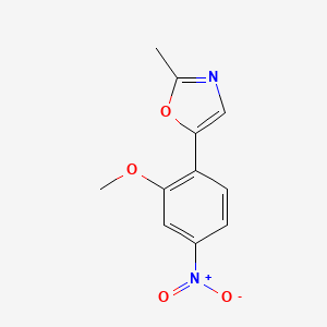 5-(2-Methoxy-4-nitrophenyl)-2-methyloxazole