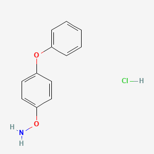 molecular formula C12H12ClNO2 B13702474 O-(4-Phenoxyphenyl)hydroxylamine Hydrochloride 