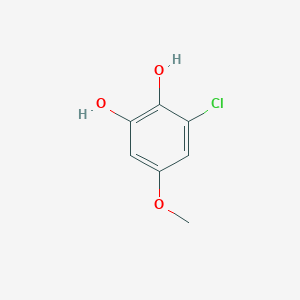 molecular formula C7H7ClO3 B13702507 3-Chloro-5-methoxy-1,2-benzenediol 