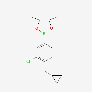 3-Chloro-4-(cyclopropylmethyl)phenylboronic Acid Pinacol Ester