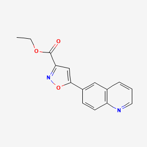 Ethyl 5-(6-Quinolyl)isoxazole-3-carboxylate