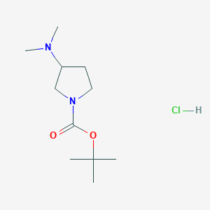 molecular formula C11H23ClN2O2 B13702558 1-Boc-N,N-dimethylpyrrolidin-3-amine Hydrochloride 