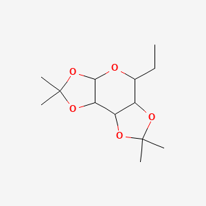 molecular formula C13H22O5 B13702576 8-ethyl-4,4,11,11-tetramethyl-3,5,7,10,12-pentaoxatricyclo[7.3.0.02,6]dodecane 