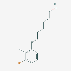 7-(3-Bromo-2-methylphenyl)-6-hepten-1-ol