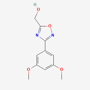 molecular formula C11H12N2O4 B13702602 [3-(3,5-Dimethoxyphenyl)-1,2,4-oxadiazol-5-yl]methanol 