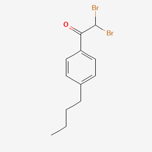 molecular formula C12H14Br2O B13702606 2,2-Dibromo-1-(4-butylphenyl)ethanone 