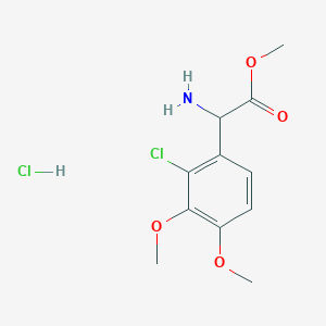 Methyl 2-Amino-2-(2-chloro-3,4-dimethoxyphenyl)acetate Hydrochloride