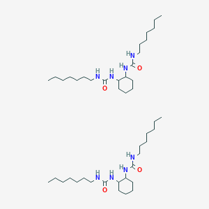 molecular formula C44H88N8O4 B13702634 1-heptyl-3-[2-(heptylcarbamoylamino)cyclohexyl]urea 