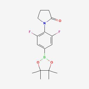 molecular formula C16H20BF2NO3 B13702641 3,5-Difluoro-4-(2-oxo-1-pyrrolidinyl)phenylboronic Acid Pinacol Ester 