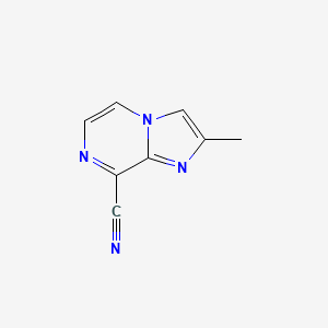 molecular formula C8H6N4 B13702697 2-Methylimidazo[1,2-a]pyrazine-8-carbonitrile 