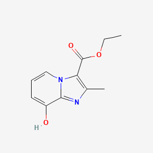 molecular formula C11H12N2O3 B1370270 8-羟基-2-甲基咪唑并[1,2-a]吡啶-3-甲酸乙酯 CAS No. 173530-73-9