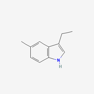 molecular formula C11H13N B13702721 3-ethyl-5-methyl-1H-indole 