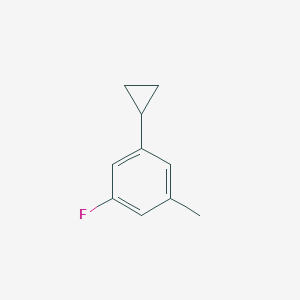 1-Cyclopropyl-3-fluoro-5-methylbenzene