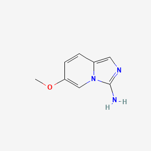 molecular formula C8H9N3O B13702768 6-Methoxyimidazo[1,5-a]pyridin-3-amine 