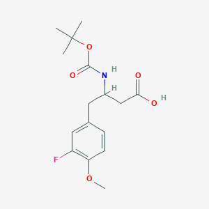 3-(Boc-amino)-4-(3-fluoro-4-methoxyphenyl)butyric Acid