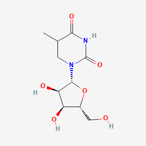 molecular formula C10H16N2O6 B1370279 5-甲基-5,6-二氢尿苷 CAS No. 23067-10-9