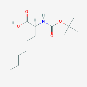 molecular formula C13H25NO4 B1370280 2-[(叔丁氧羰基)氨基]辛酸 CAS No. 14676-00-7