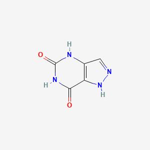 molecular formula C5H4N4O2 B1370281 1H-吡唑并[4,3-d]嘧啶-5,7(4H,6H)-二酮 CAS No. 40769-81-1