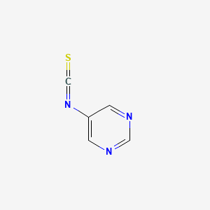 molecular formula C5H3N3S B13702826 5-Isothiocyanatopyrimidine 