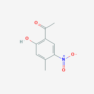 molecular formula C9H9NO4 B13702827 1-(2-Hydroxy-4-methyl-5-nitrophenyl)ethanone 